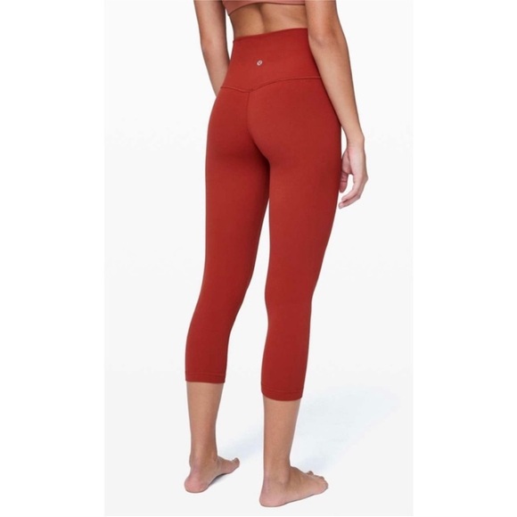 Lululemon Align Crop Leggings in Cayenne Size 4 B25 - Picture 1 of 5